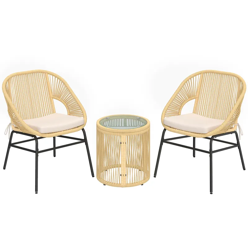 Outsunny bistro mobilier ratan polyrattan | Romania