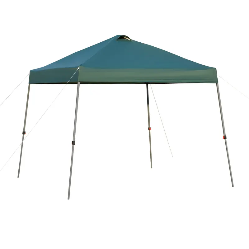 Outsunny Pavilion pliabil 300x300 cm, cort de grădină cu geantă de transport cu roți, impermeabil, cadru din oțel, pentru exterior, petreceri, camping, verde | Romania