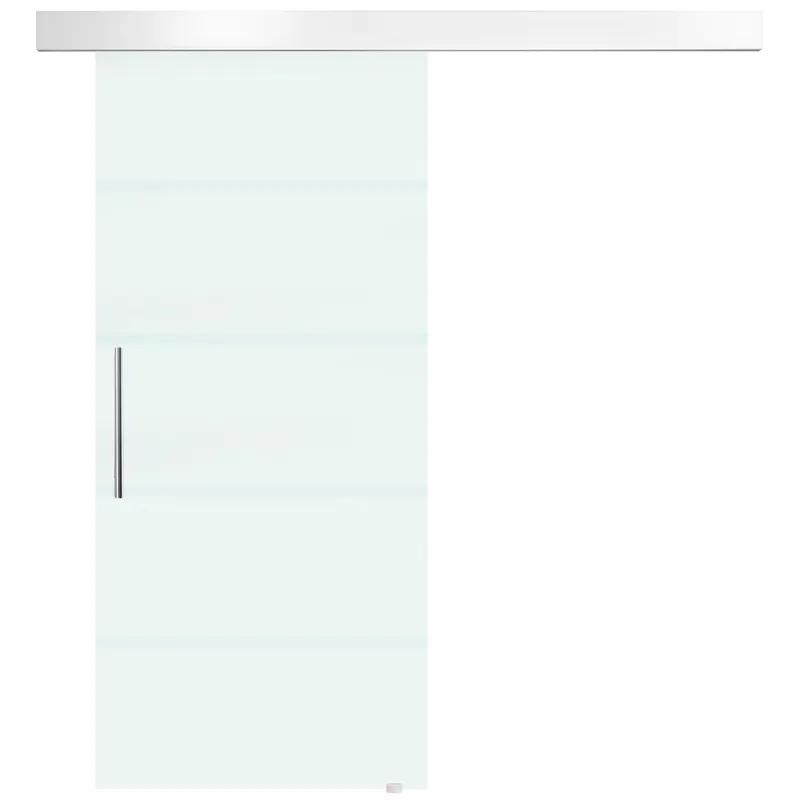 HOMCOM, usa glisanta din sticla securizata satinata, 90x205 cm | Romania