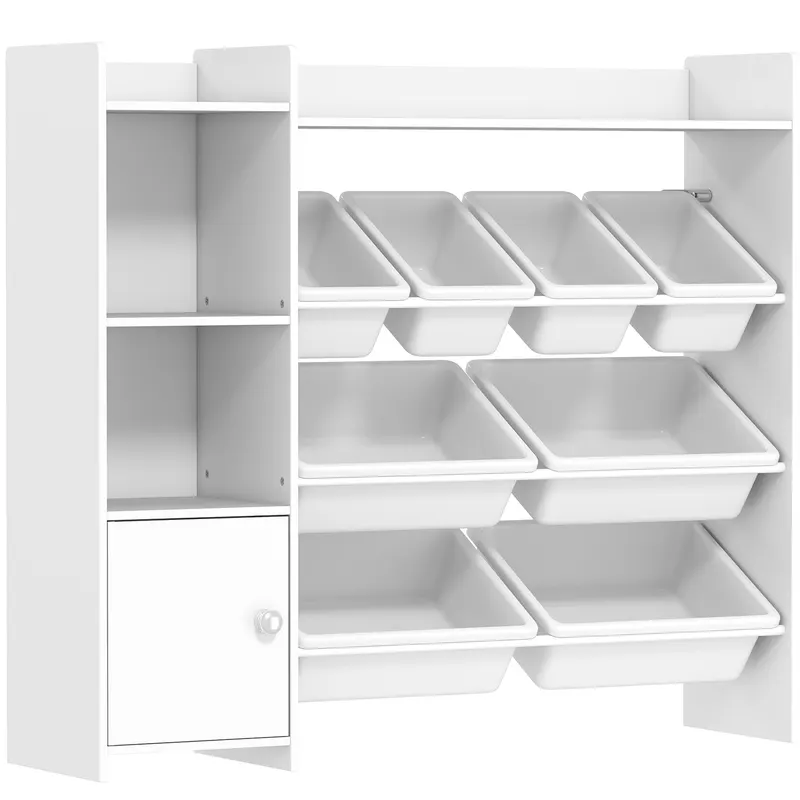 AIYAPLAY Mobilier depozitare copii 3-8 ani, depozitare jucării cu 8 cutii detașabile, etajere de depozitare, dulap, alb | Romania
