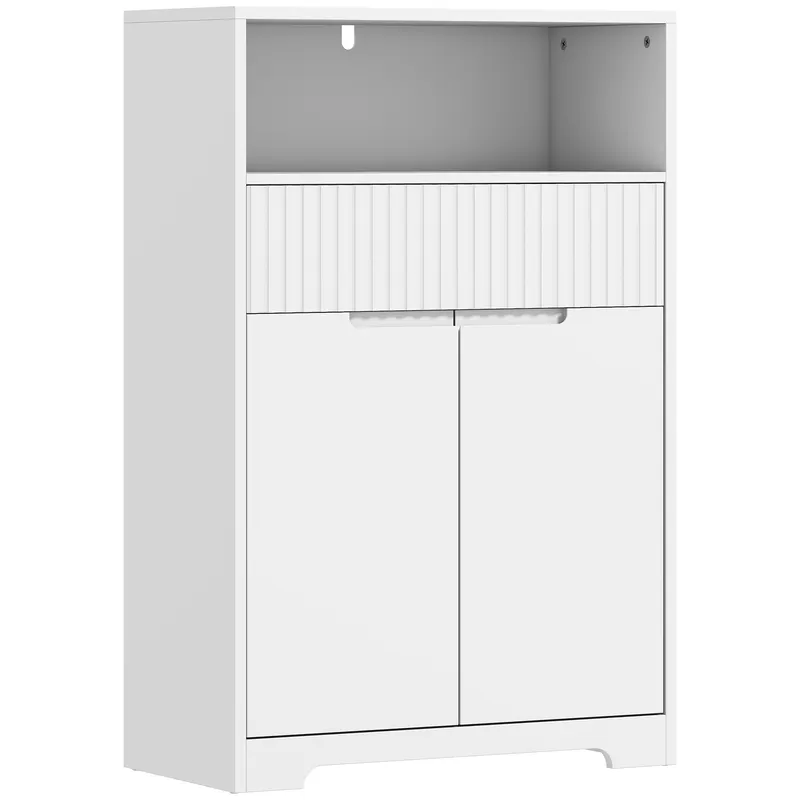 HOMCOM Dulap de sub Attributebaie Compact cu Sertar, 60x30x80 cm, Alb | Romania