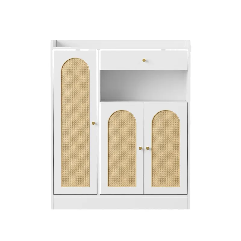 Dulap pentru pantofi din rattan, Culoare naturală | Romania