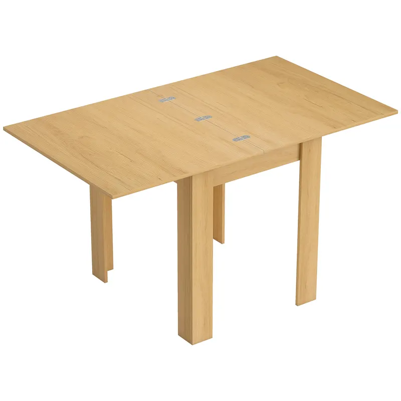 HOMCOM Masă extensibilă 70/140 x 80 cm Masă modernă de sufragerie pentru 4–6 persoane Economisește spațiu pentru bucătărie sufragerie | Romania