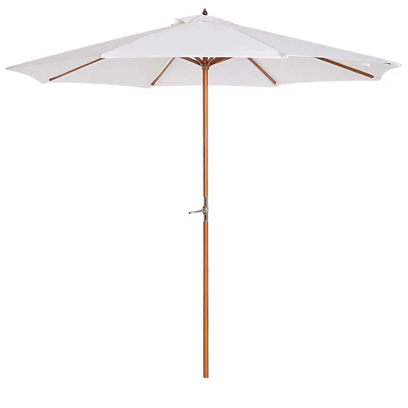Umbrela cu Stalp de Lemn Rezistent Outsunny, bej Φ270 x 250A cm | Romania