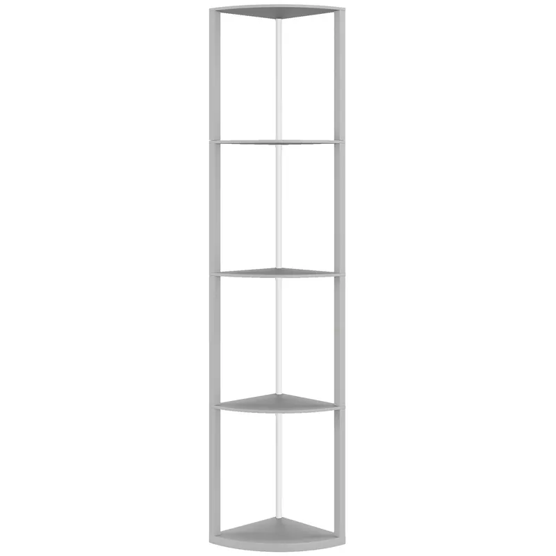 HOMCOM Lampă LED de podea 5 nivele dimabilă cu raft, schimbare de culoare RGB, telecomandă | Romania