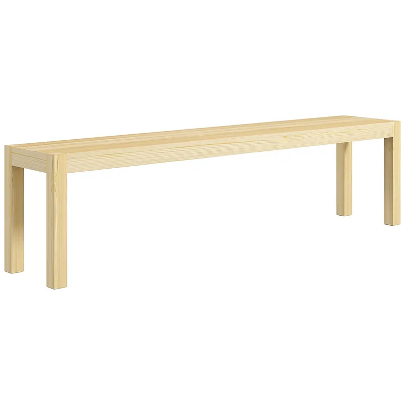 HOMCOM Bancă de ședere, loc pentru 3 persoane, până la 330 kg, pin, 175x33x45 cm | Romania