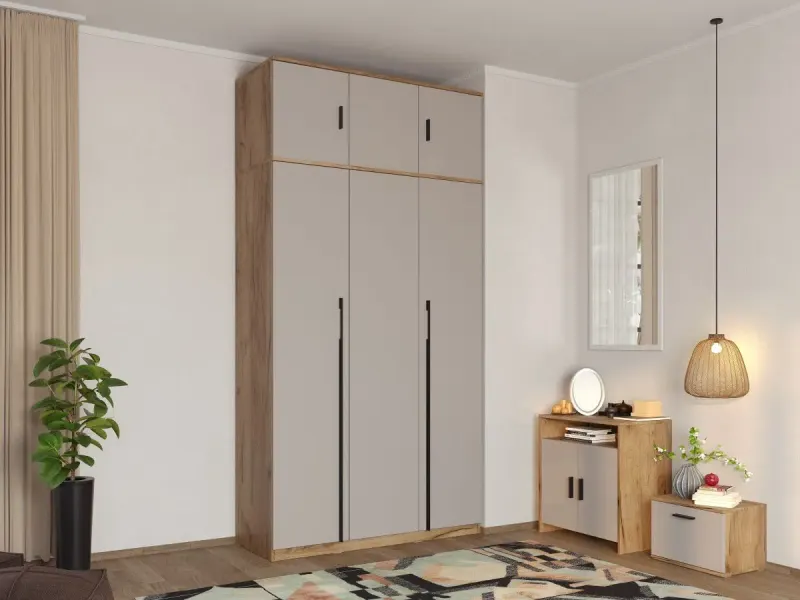 Dulap Inalt 3U Casmir / Stejar Siena