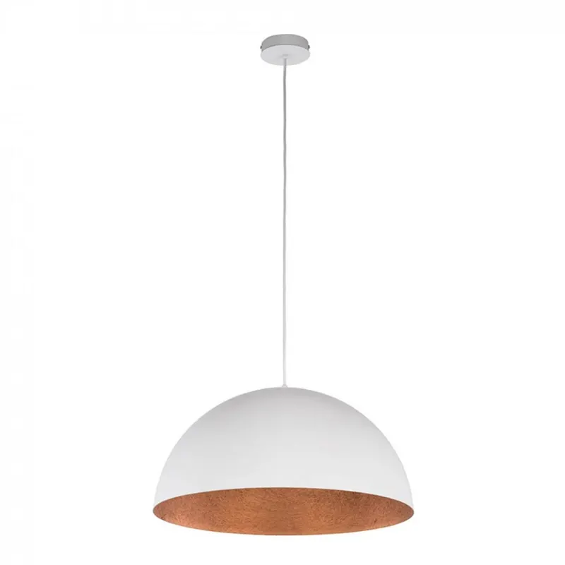 Lampă suspendată SPHERA 70 WHITE - Cupru