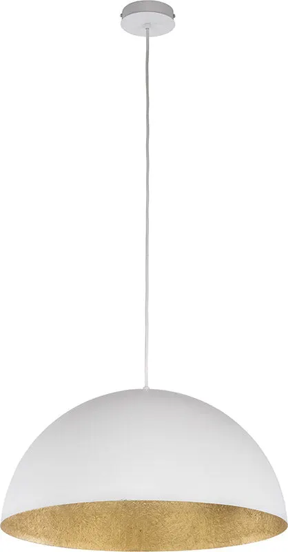 Lampă suspendată SPHERA 90 WHITE - Alb/Gold