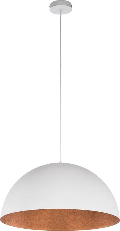 Lampă suspendată SPHERA 90 WHITE - Cupru