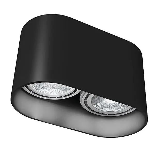 Spot aplicat TION DUO - Negru