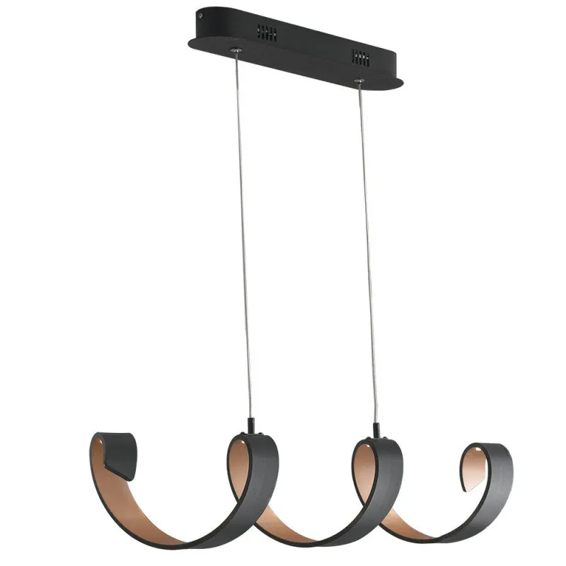 Lampă suspendată HELIX S4 - Negru