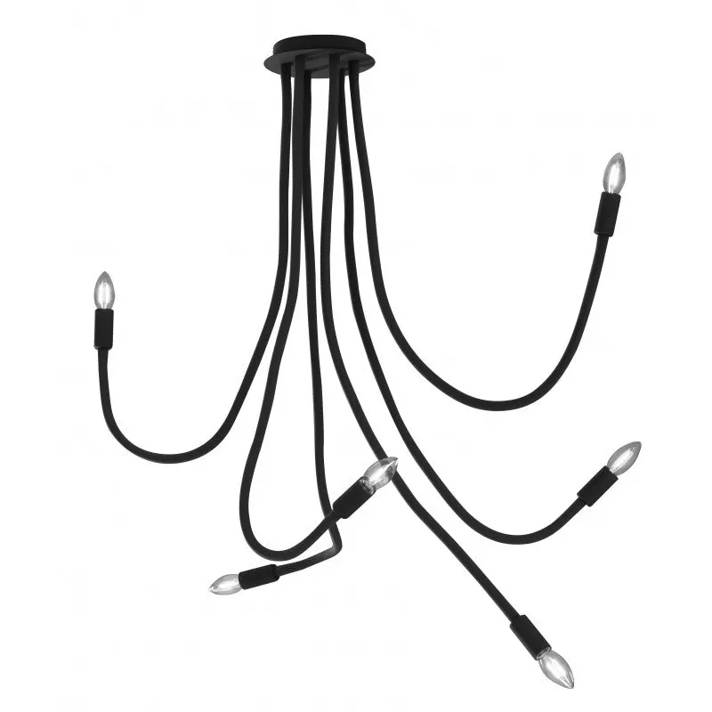 Lampă suspendată LOVER 6 - Negru