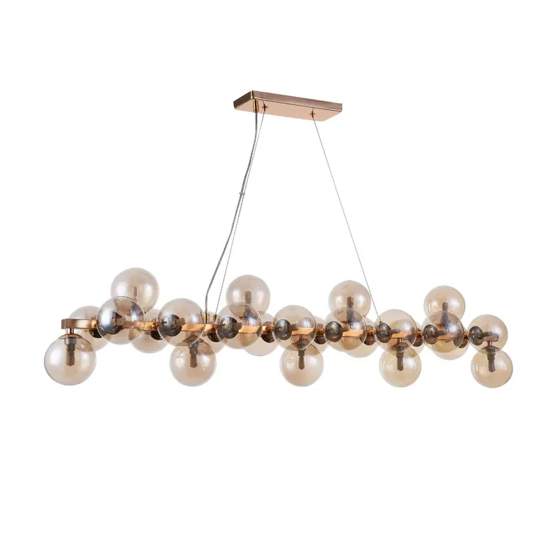 Lampă suspendată BOLLA LONG - Gold