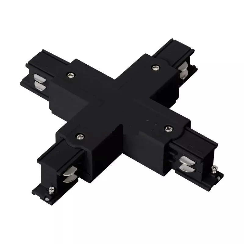 Conector 4 circuite tip X ELMA - Negru