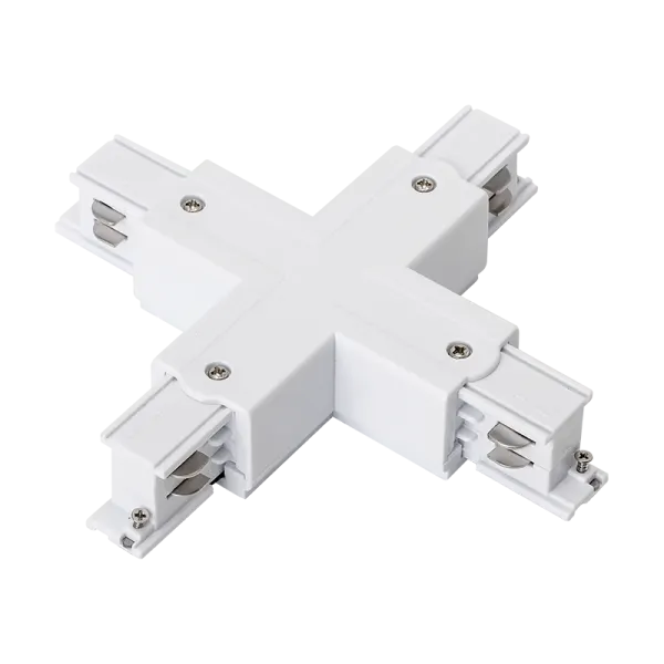 Conector 4 circuite tip X ELMA - Alb