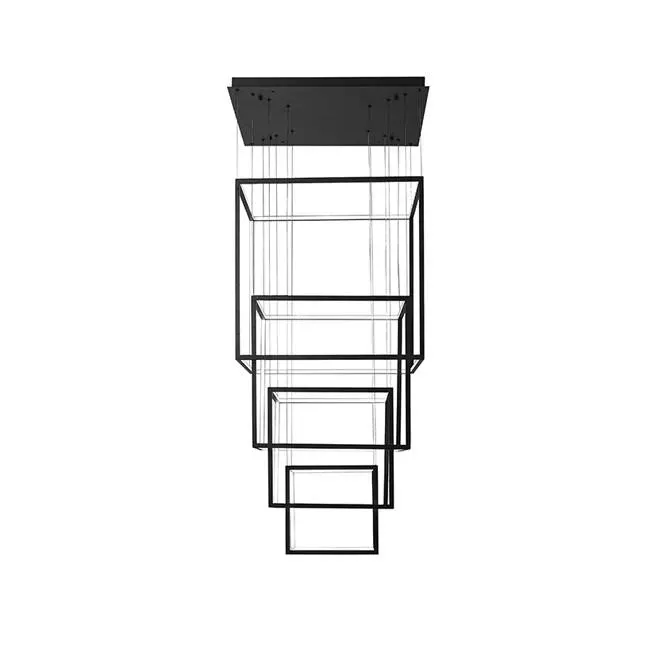 Lampa suspendata OBERO 65X500 cm - Negru