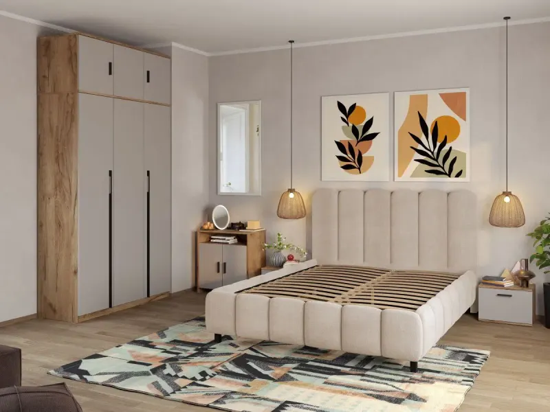Set Mobila Dormitor Casmir / Stejar Siena C15 — imaginea 2