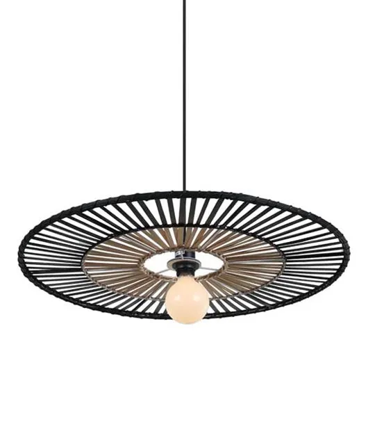 Lampa suspendata VELINA BLACK - 40 cm