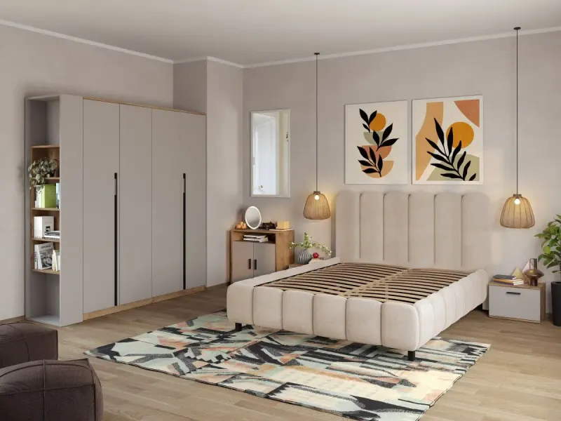 Set Mobila Dormitor Casmir / Stejar Siena C13 — imaginea 2