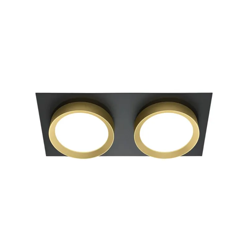 Spot incastrat ARENS DOUBLE - Negru/Gold