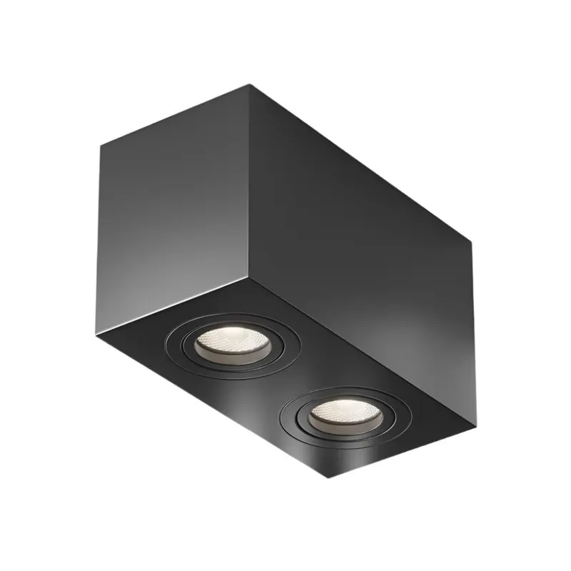 Spot aplicat ATOMI DOUBLE - Negru