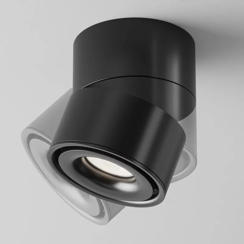 Spot aplicat YIN LED - Lumina neutra 4000K / Negru