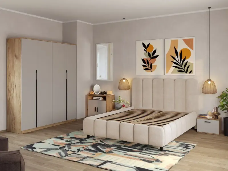 Set Mobila Dormitor Casmir / Stejar Siena C11 — imaginea 2