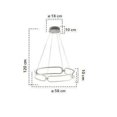 Lampă suspendată FINITY - 60CM