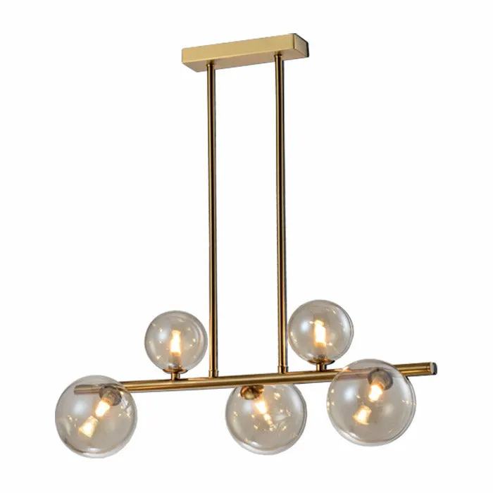 Lampa suspendata OLGA WIDE 5L - Gold