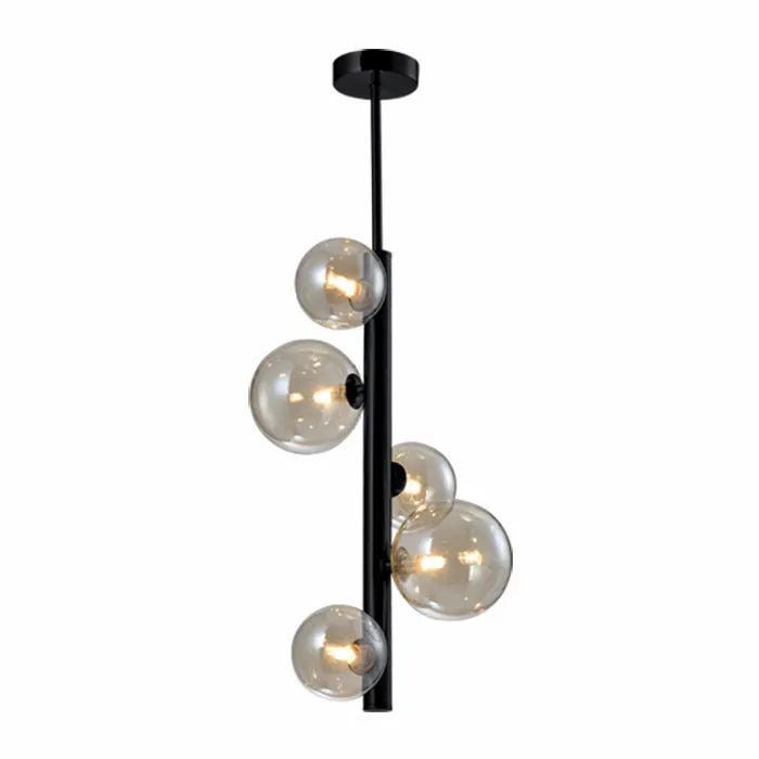 Lampa suspendata OLGA SLIM 5L - Negru