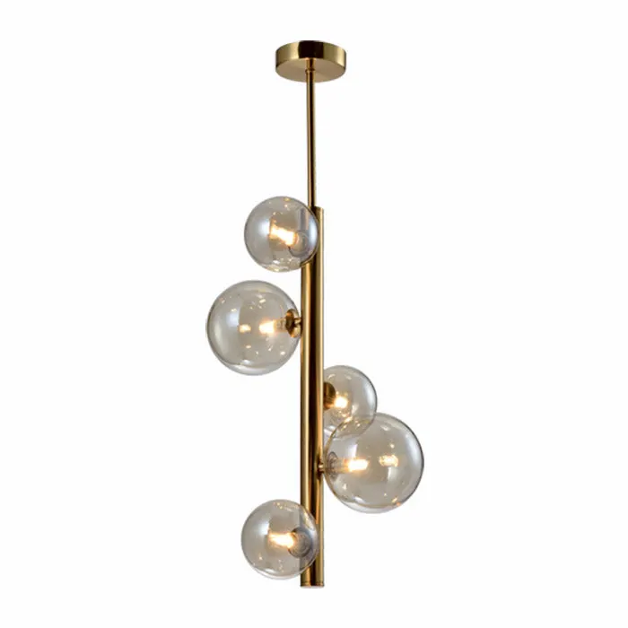 Lampa suspendata OLGA SLIM 5L - Gold