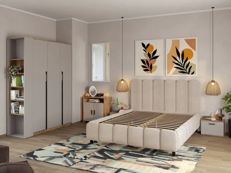 Set Mobila Dormitor Casmir / Stejar Siena C09 — imaginea 2