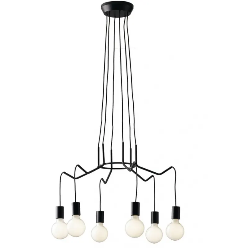 Lampă suspendată HABI S6 - Negru