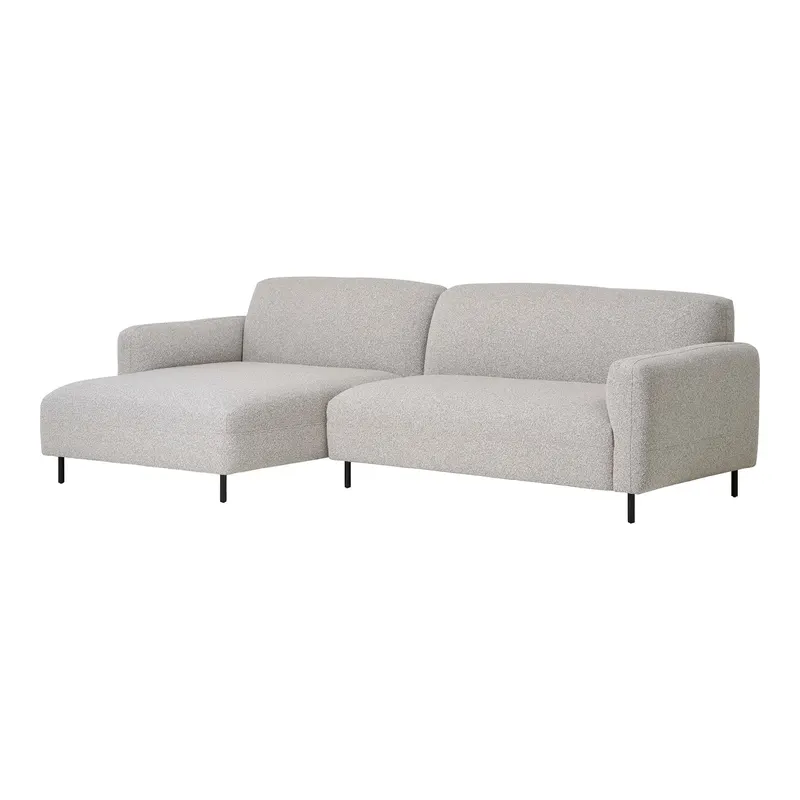 Coltar stanga/dreapta ALVADOR boucle 265 CM - Sezlong stanga / Grey