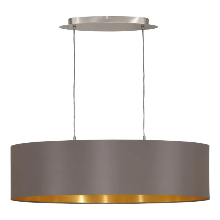 Lampă suspendată MASERLO 2L BROWN - Maro