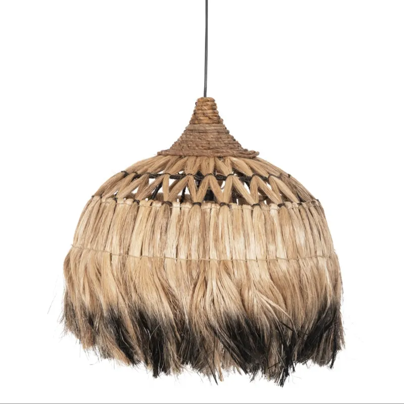Lampa suspendata IATIS ABACA BLACK - Lemn