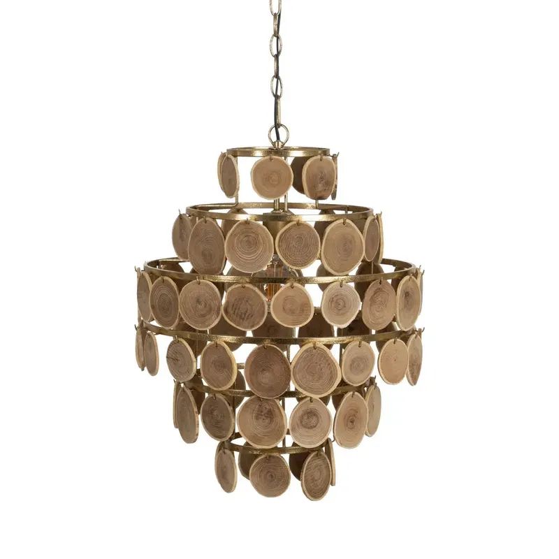 Lampa suspendata SIRIO Ø45 CM - Lemn