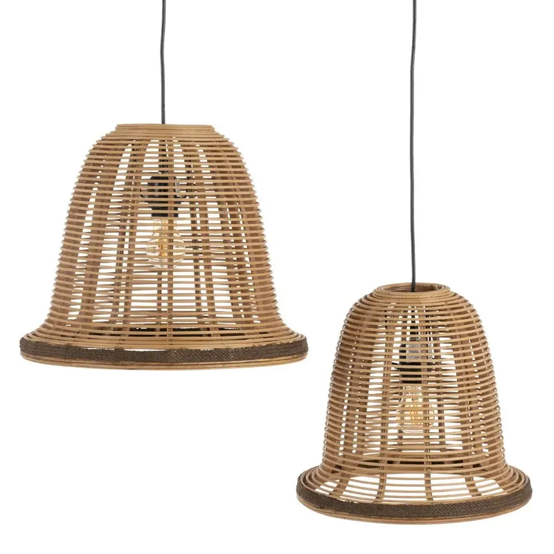 Set 2 lampi suspendate RINGAS - Beige