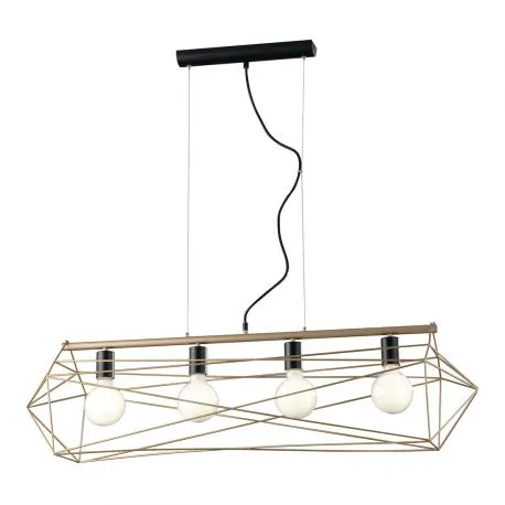 Lampă suspendată ABRAXAS 4L - Gold