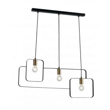 Lampă suspendată SMITH 3L - Negru