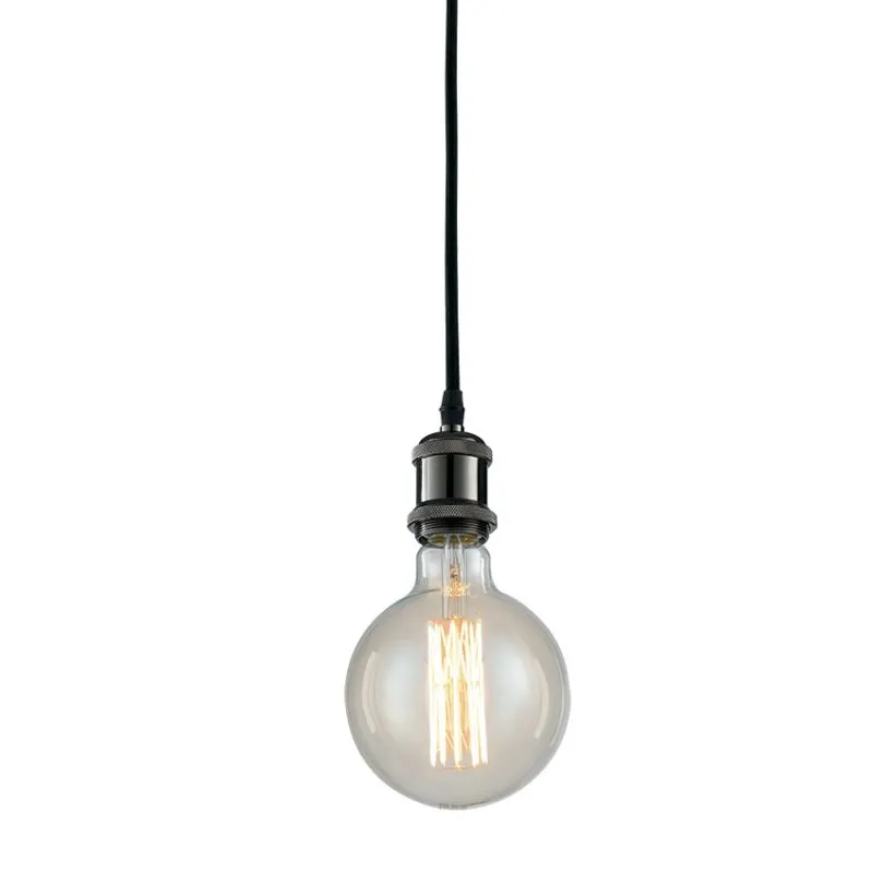 Lampă suspendată VINTAGE - Negru