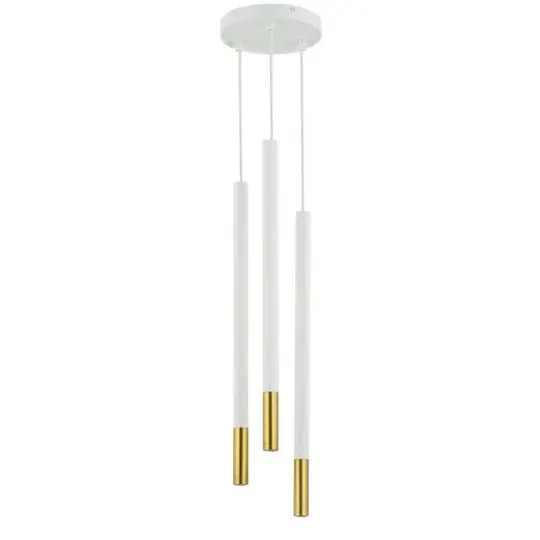 Lampă suspendată SOPEL DUE GOLD 3L - Alb