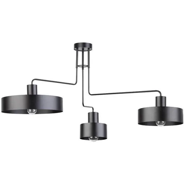 Lampă suspendată VASCO 3L - Negru