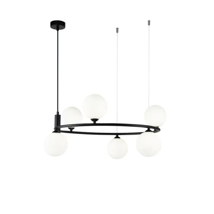 Lampă suspendată PARK 6L - Negru