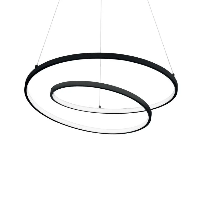 Lampă suspendată OZ Ø 80 cm - Negru