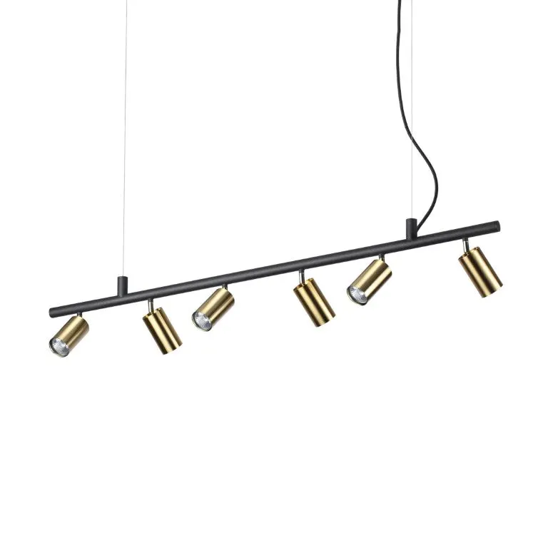 Lampă suspendată DYNAMITE 6L - Bronz