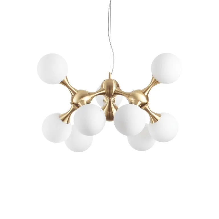 Lampă suspendată NODI 9L - Bronz