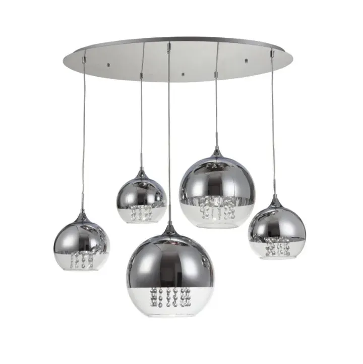 Lampa suspendata FERMI ROUND - Chrom
