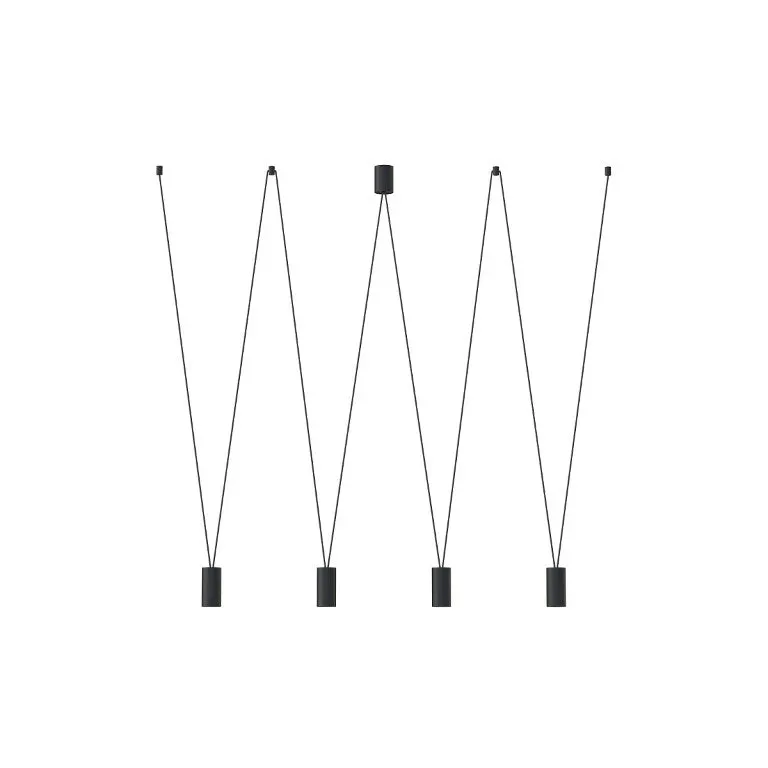 Lampă suspendată EYE 4L - Negru